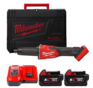 Шліфмашина пряма акумуляторна MILWAUKEE, M18 FDGRB-502X, &Oslash;6/8мм (+зар.пр.,2ак.Х5Аг,HDкейс) 4933480954 фото
