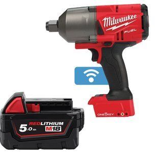 Гайковерт акумуляторний безщітковий MILWAUKEE 3/4" (2034Нм) M18 ONEFHIWF34-0, з кільцем (каркас) + M18 B5 подарунок 4933499164/B5 фото