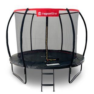 Батут inSPORTline Flea PRO з внутрішньою сіткою 305 см чорний 23879 фото