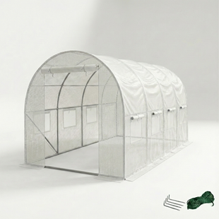 Садова теплиця парник LEOBRO Garden 9м2 White (LB-G102-WHT) LB-G102-WHT фото