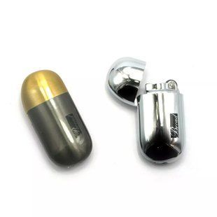 Запальничка газова кремнієва металева (6х3х1, 5 см) хром, латунь (DN27746) DN27746 фото