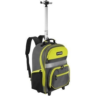 Рюкзак для інструменту RYOBI RSSBP2, 25л, на коліщатках, телескопічне руків'я, поліестер 600D 5132005344 фото