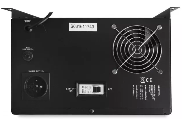 ДБЖ/Безперебійник VOLT SINUS UPS 500 300/500W + AKU 40Ah (3SR500WA40) 3SR500WA40 фото