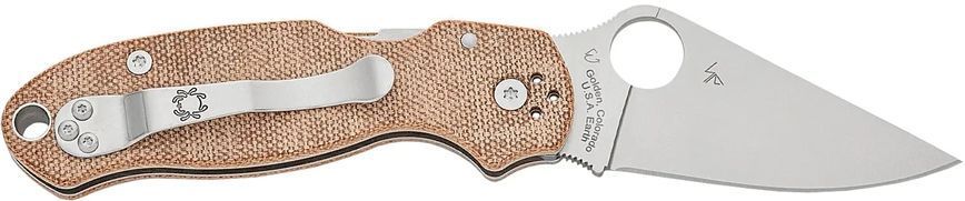 Ніж Spyderco Para 3 CPM Cru-Wear Micarta Brown 87.16.64 фото