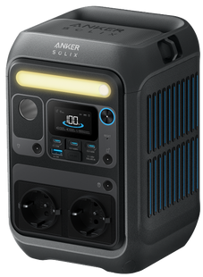 Зарядна станція ANKER SOLIX C300X + PS60 - 288Wh/AC 300W/140W 3xPD/1xUSB/1xCar/MPPT 7229346 фото