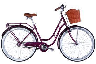 Велосипед уцінений ST 28 Dorozhnik RETRO Velosteel рама-19 малиновий 2026 STK-D-28-663 фото