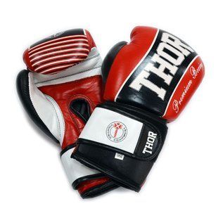 Рукавички боксерські THOR THUNDER 10oz / шкіра / червоні 529/13(Leather) RED 10 oz. фото