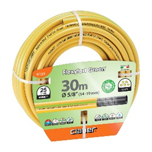 Шланг поливальний 5/8" 30м Flexyfort Green, жовтий з зел. полосою 91350000 фото