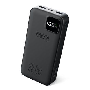 Повербанк (Power Bank) Brevia 20000mAh 22,5W, Li-Pol, LCD чорний 45220PB фото