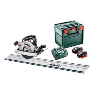Акумуляторна дискова пила Metabo KS 18 LTX 66 BL, 2 акб 18 В LiHD 8.0 Ah, з/п, кейс, напрямна шина 691194810 фото