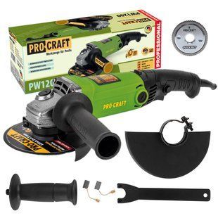 Кутошліфувальна машина Procraft PW1200 125 мм 001200 фото