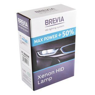 Ксенонова лампа Brevia H1 +50%, 6000K, 85V, 35W P14.5s KET, 2шт 12160MP фото
