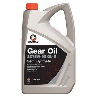 Трансмісійне масло Comma SX75W-90 GEAR OIL GL5 5л SX5L фото