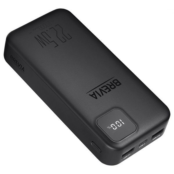 Повербанк (Power Bank) Brevia 20000mAh 22,5W, Li-Pol, LCD чорний 45220PB фото