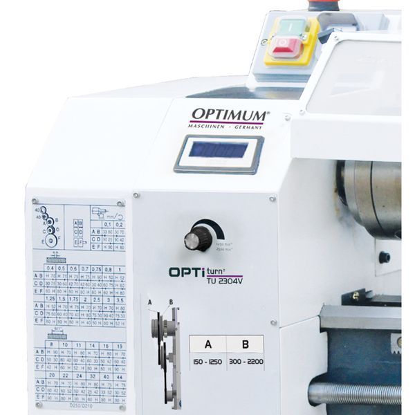 Настільний токарний верстат по металу OPTIturn TU 2304V 3420325 фото
