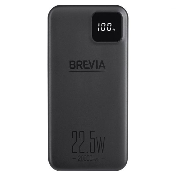 Повербанк (Power Bank) Brevia 20000mAh 22,5W, Li-Pol, LCD чорний 45220PB фото