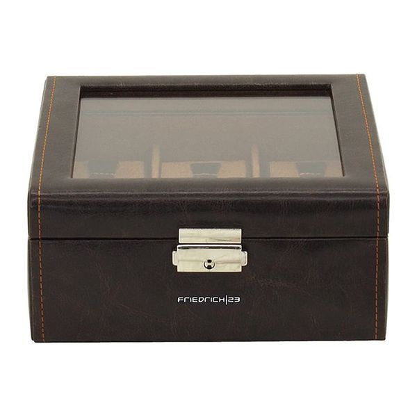 Скринька для зберігання годинника Friedrich Lederwaren Bond 6, коричнева 20085-3 фото