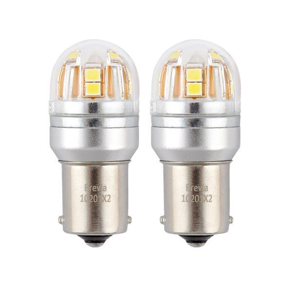 LED автолампа Brevia S-Power P21W 330Lm 15x2835SMD 12/24V CANbus, 2шт 10201X2 фото