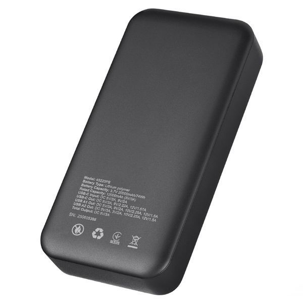 Повербанк (Power Bank) Brevia 20000mAh 22,5W, Li-Pol, LCD чорний 45220PB фото