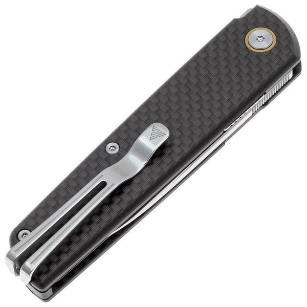 Ніж SRM Qrick 408L-KB, Sandvik 14C28N, G10 + carbon fiber, чорний 4009298 фото