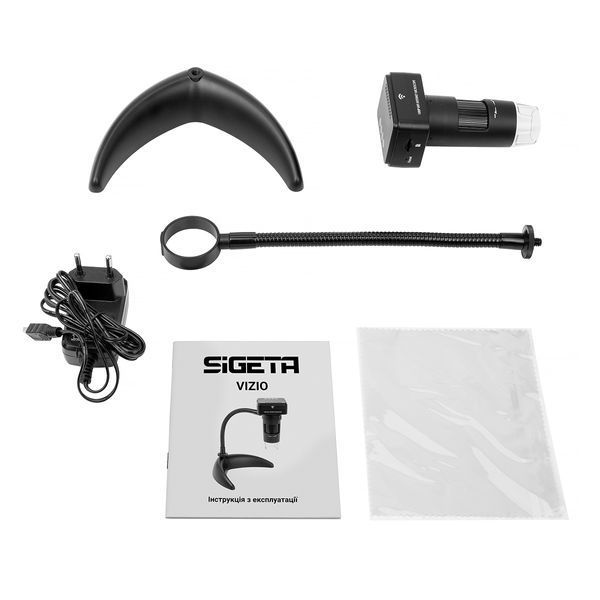 Цифровий мікроскоп SIGETA Vizio WiFi 10x-200x 1080P + Безкоштовна доставка 65507 фото
