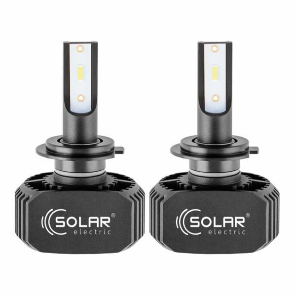 LED автолампа Solar H7 12/24V 6000K 5000Lm 40W, CSP1860 2шт 8207 фото