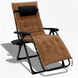 Крісло шезлонг LEOBRO Zero Gravity Premium Plus Brown Velvet (LB-ZGC-K3-BRN) LB-ZGC-K3-BRN фото 1