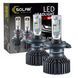 LED автолампа Solar H4 12/24V 6500K 8000Lm 60W ZES Chip 8304 фото 1
