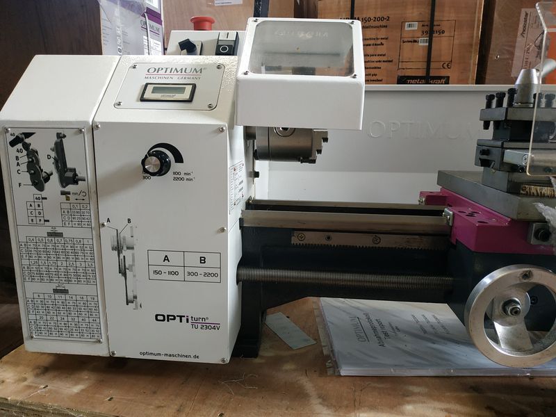 Настільний токарний верстат по металу OPTIturn TU 2304V 3420325 фото