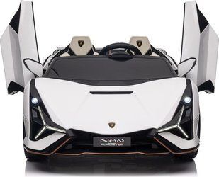Дитяча акумуляторна машинка Lamborghini SIAN Біла PA.QLS-6988.BIA фото