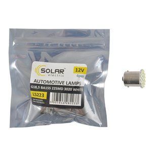 LED автолампа Solar 12V G18.5 BA15s 22smd 3020 white 4шт LS223_P фото