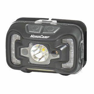 Ліхтар налобний Nord Camp 330Lm, 5W CREE XTE+COB, 1800mAh, з сенсором білий/червоний NC30410 фото