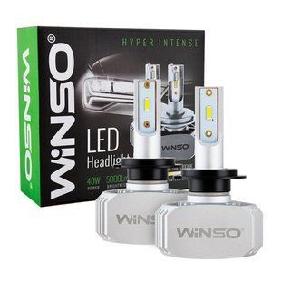 Автолампа Winso LED H7 12/24V 40Вт 5000Лм 6000K PX26d CSP Chip 2шт 792700 фото