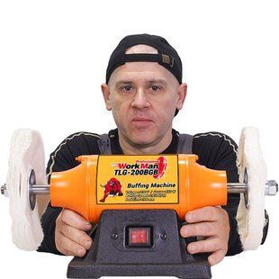 Полірувальний верстат 200мм WorkMan TLG200BGB 42511(Безкоштовна доставка) 42511 фото