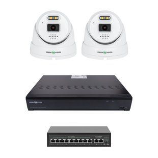 Комплект відеоспостереження на 2 камери GV-IP-K-W101/2 5MP (Ultra AI) LP39051 фото