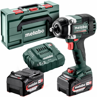 Акумуляторний ударний гайковерт Metabo SSW 18 LTX 800 BL, 2 акб 18 В Li-Power 5.2 Ah, з/п, кейс 602403650 фото