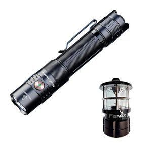 Ліхтар тактичний ручний Fenix PD35R ACE LED 2000 лм + наключний ліхтар CL01 (чорний) | Лімітована серія PD35RACE-CL01B фото