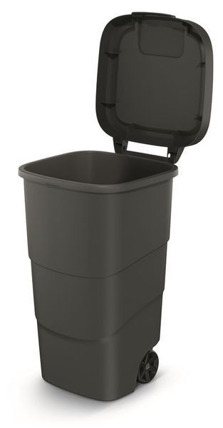 Бак для сміття Prosperplast Wheeler 110 л, антрацит 5905197463292 фото