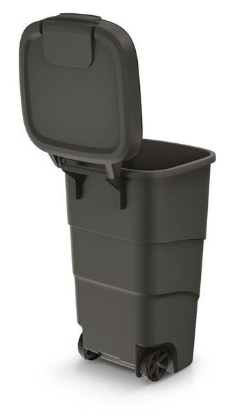Бак для сміття Prosperplast Wheeler 110 л, антрацит 5905197463292 фото