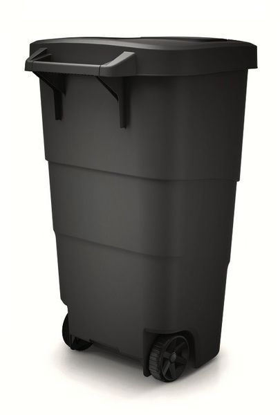Бак для сміття Prosperplast Wheeler 110 л, антрацит 5905197463292 фото