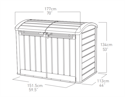 Ящик для зовнішнього зберігання KETER STORE-IT-OUT Ultra 2000 л 7290106922471 фото