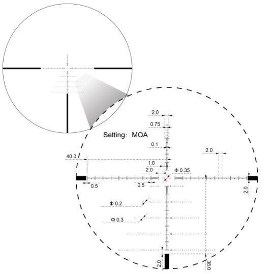 Приціл оптичний Vector Optics Sentinel 6-24x50 (30 мм) illum. FFP VSE-3 MOA 5003670 фото