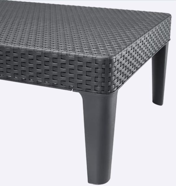 Шезлонг пластиковий Keter Jaipur Sun lounger, сірий 8711245144870 фото