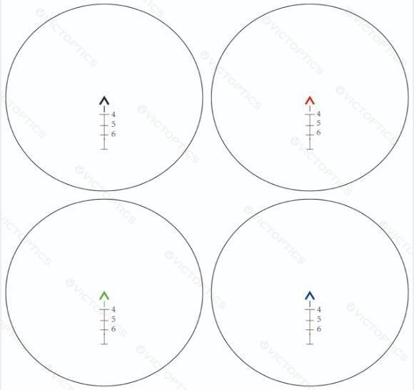 Прицел оптический Vector Optics C1 4x32 Red, Green, Blue Chevron 5003792 фото