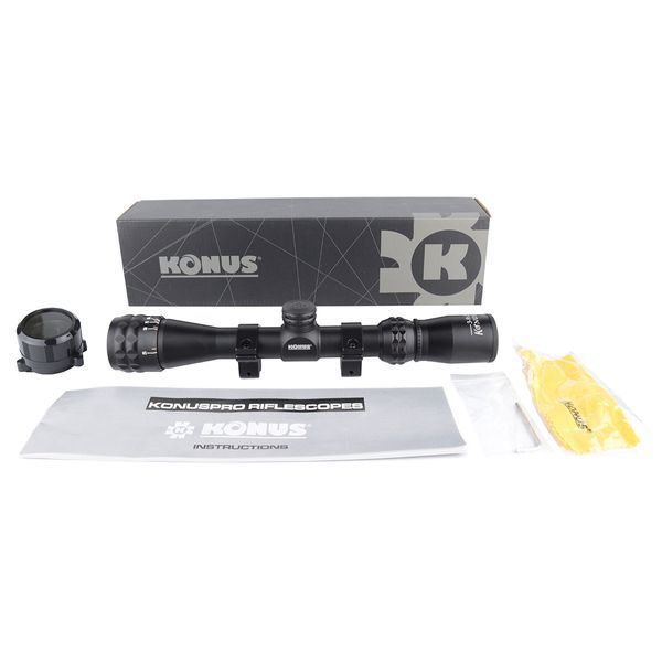 Оптичний приціл KONUS KONUSPRO 3-9x32 30/30 (з кільцями) - Безкоштовна доставка 7267 фото