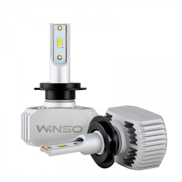 Автолампа Winso LED H7 12/24V 40Вт 5000Лм 6000K PX26d CSP Chip 2шт 792700 фото