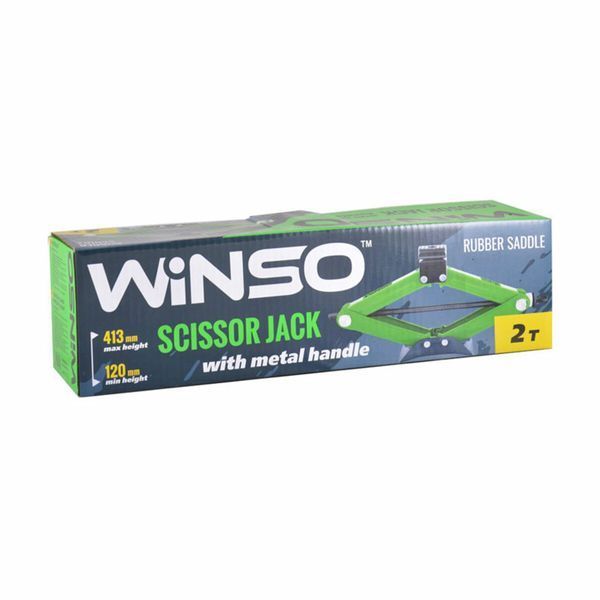 Домкрат ромбовий Winso 2т 120-413мм 122100 122100 фото