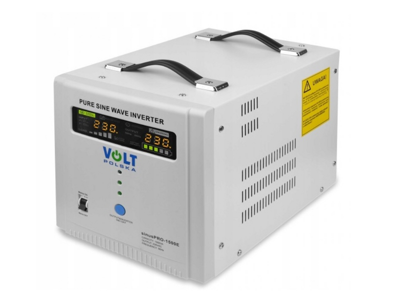 Аварійний комплект Volt Polska SINUS PRO 1500 E 12/230V 1050/1500W + Акумулятор VOLT AGM VRLA 100Ah 12V VoltAGM1500E фото