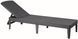 Шезлонг пластиковий Keter Jaipur Sun lounger, сірий 8711245144870 фото 1
