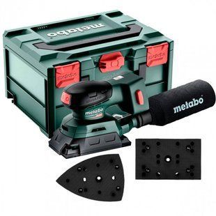 Акумуляторна плоскошліфувальна вібраційна машина Metabo PowerMaxx SRA 12 BL, без акб та з/п, у кейсі metaBOX 215 602036920 фото
